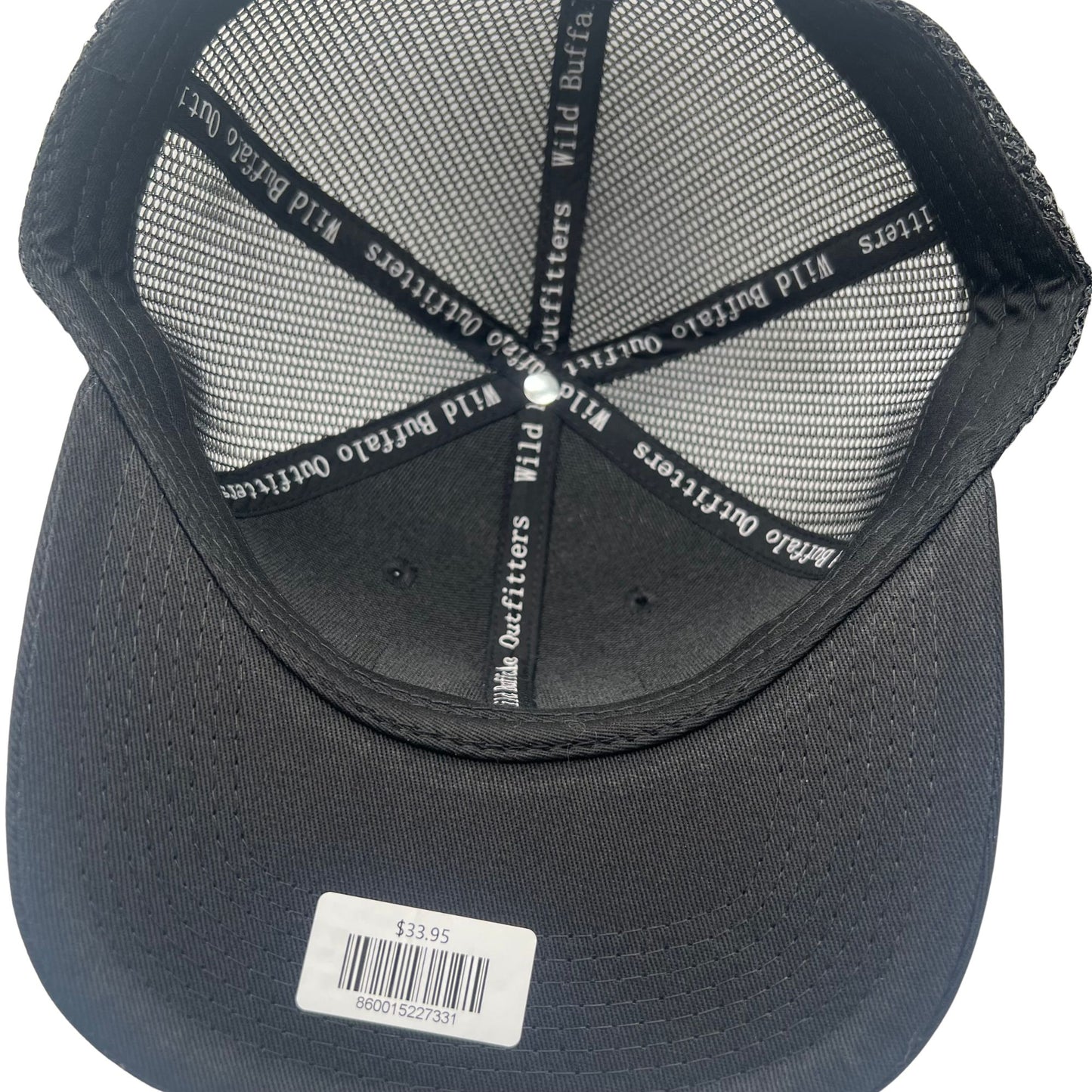 Wild Buffalo Outfitters All Black Curved Bill Trucker Hat