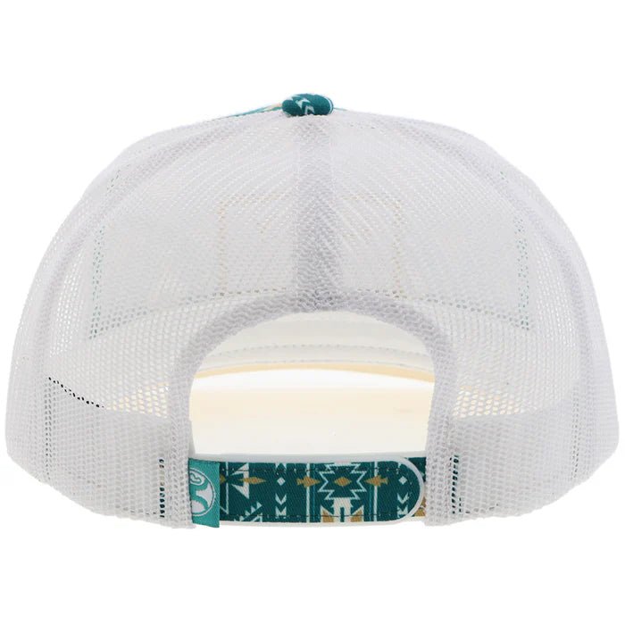 Discover Hooey "Doc" Hat Teal/White Aztec w/Rectangle Patch Quality Hooey Hats located at The Revival.