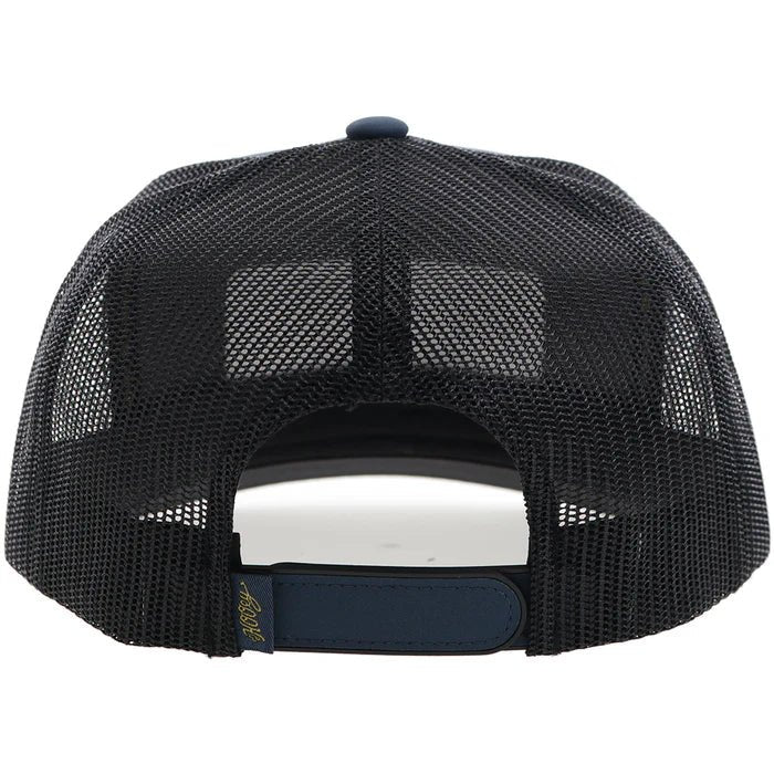 Discover Hooey "Rodeo" Hooey Hat Navy/Black w/Navy/White/Yellow Patch Quality Hooey Hats located at The Revival.