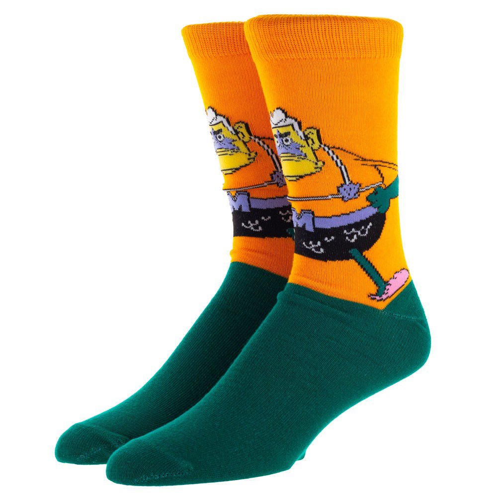 Discover Spongebob Squarepants Heroes 5 Pair Crew Socks Quality Bioworld Socks located at The Revival.