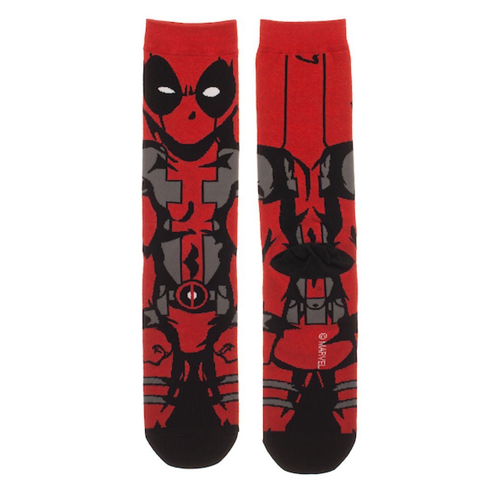 Discover Marvel Comics Deadpool Animigos 360 Character Socks Quality Bioworld Socks located at The Revival.