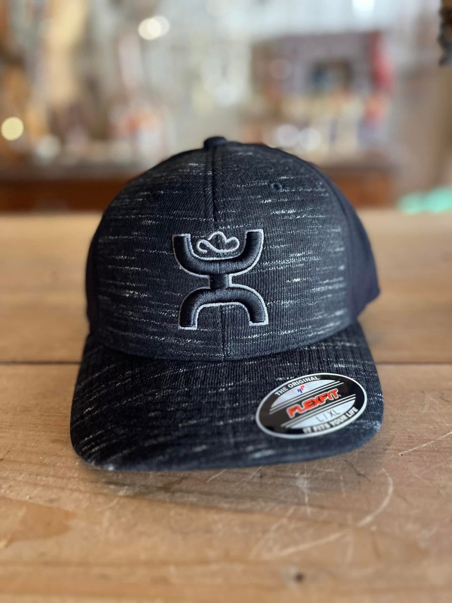 Discover Hooey "Ash" Black Flexfit Hat Quality Hooey Hats located at The Revival.