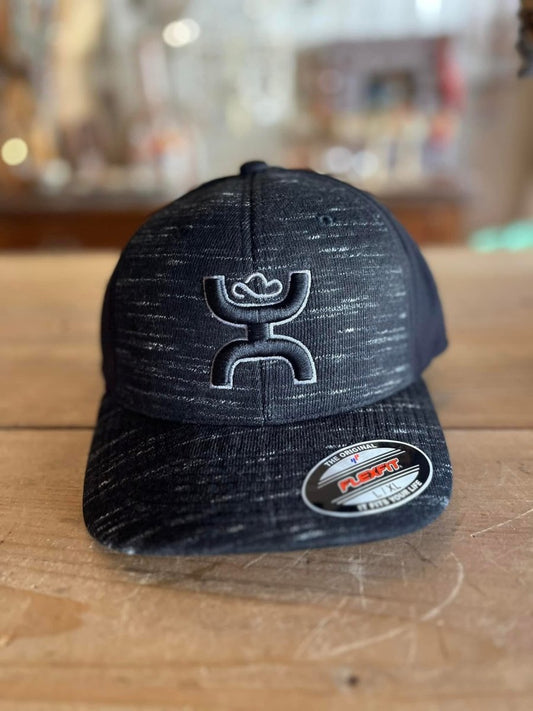 Discover Hooey "Ash" Black Flexfit Hat Quality Hooey Hats located at The Revival.