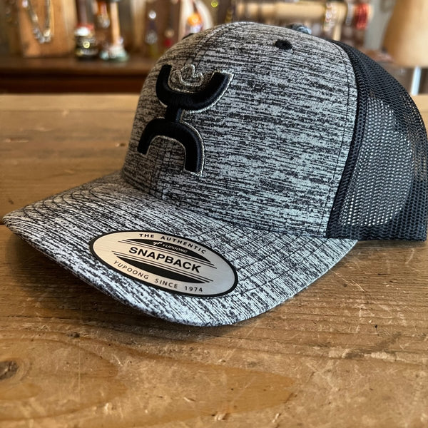 Hooey Sterling Grey/Black Snapback Hat - Discover Hooey Sterling Grey/Black Snapback Hat Quality Hooey Hats located at The Revival.