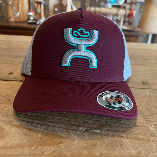 Discover Hooey "Coach" Maroon/Grey Hat Quality Hooey Hats located at The Revival.