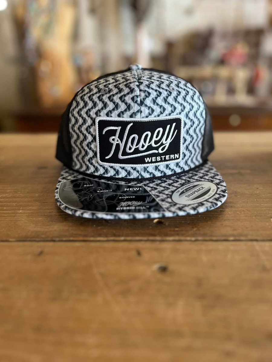 Discover Hooey "Lakota" Hat Grey/Black w/Pattern Quality Hooey Hats located at The Revival.