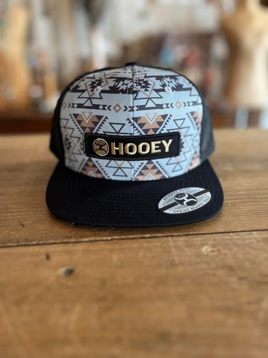 Discover Hooey "Lock - Up" Grey/Black w/Aztec Hat Quality Hooey Hats located at The Revival.
