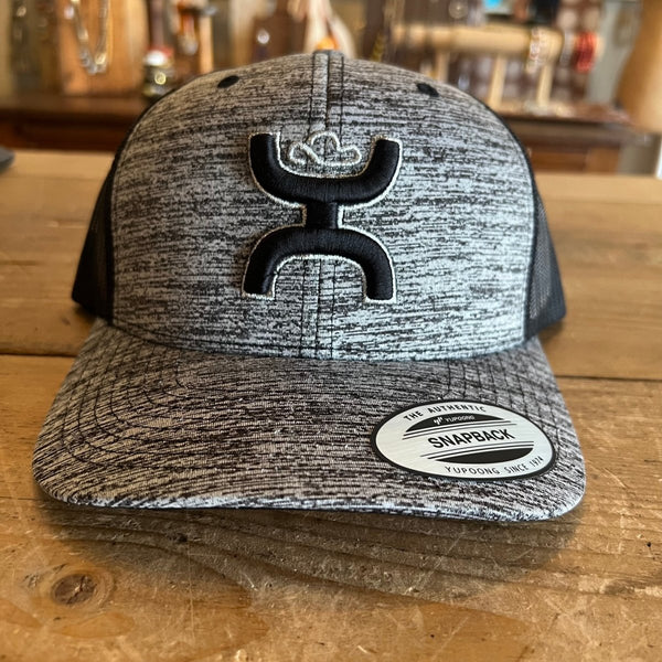 Hooey Sterling Grey/Black Snapback Hat - Discover Hooey Sterling Grey/Black Snapback Hat Quality Hooey Hats located at The Revival.