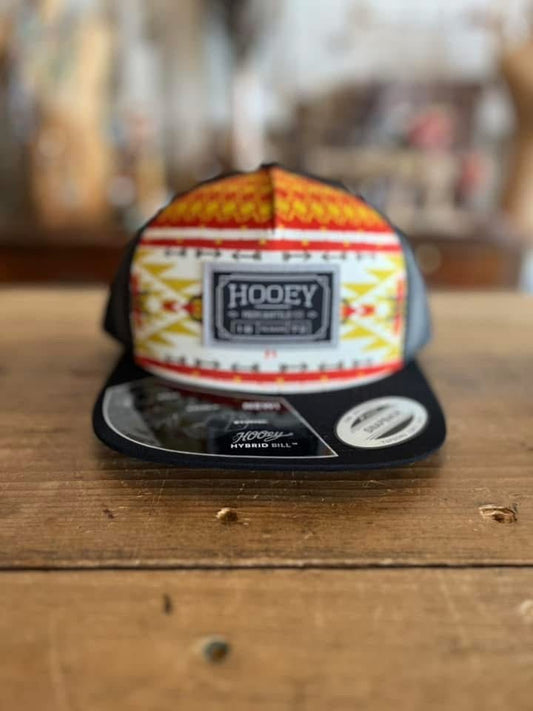Discover Hooey "Doc" Red/Yellow/White/Black Aztec Print Hat Quality Hooey Hats located at The Revival.