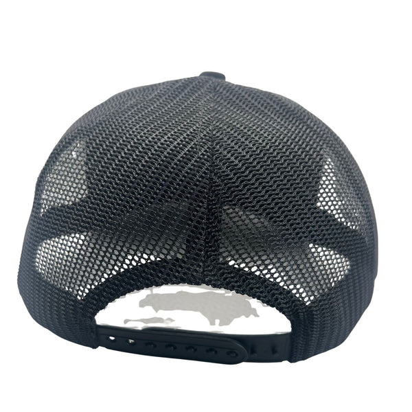 Wild Buffalo Outfitters All Black Curved Bill Trucker Hat - Wild Buffalo Outfitters All Black Curved Bill Trucker Hat