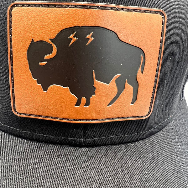 Wild Buffalo Outfitters All Black Curved Bill Trucker Hat - Wild Buffalo Outfitters All Black Curved Bill Trucker Hat