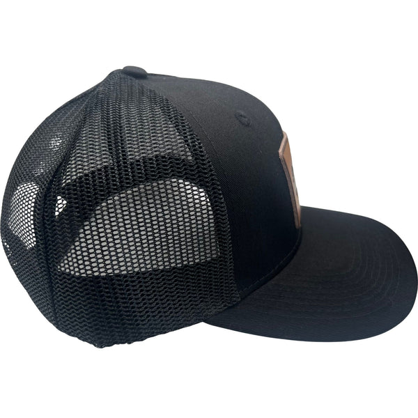 Wild Buffalo Outfitters All Black Curved Bill Trucker Hat - Wild Buffalo Outfitters All Black Curved Bill Trucker Hat
