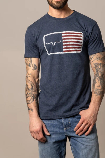 Kimes Ranch American Trucker Tee Shirt - Navy - Discover Kimes Ranch American Trucker Tee Shirt - Navy Quality Kimes Ranch Shirt located at The Revival.