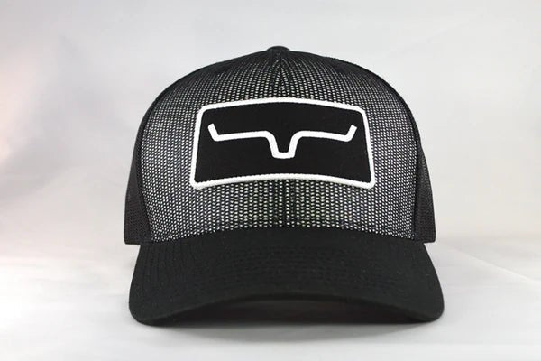 Kimes Ranch All Mesh Black Trucker Hat - Kimes Ranch All Mesh Black trucker hat front view