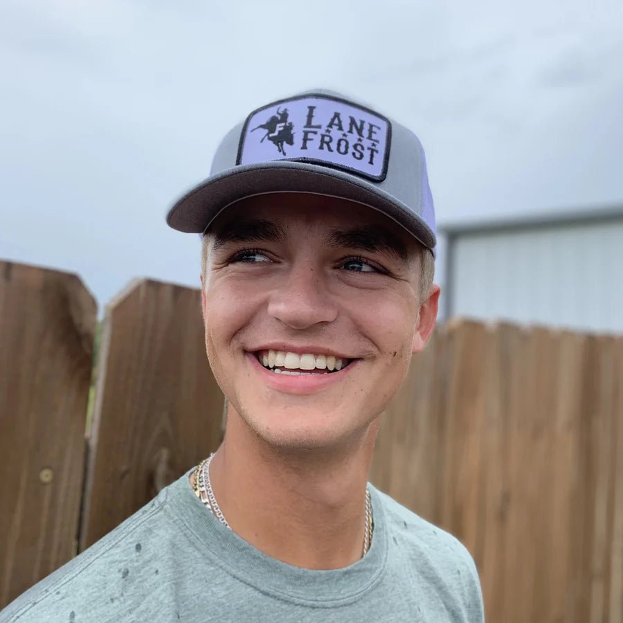 Lane Frost Bucker Hat in stock image