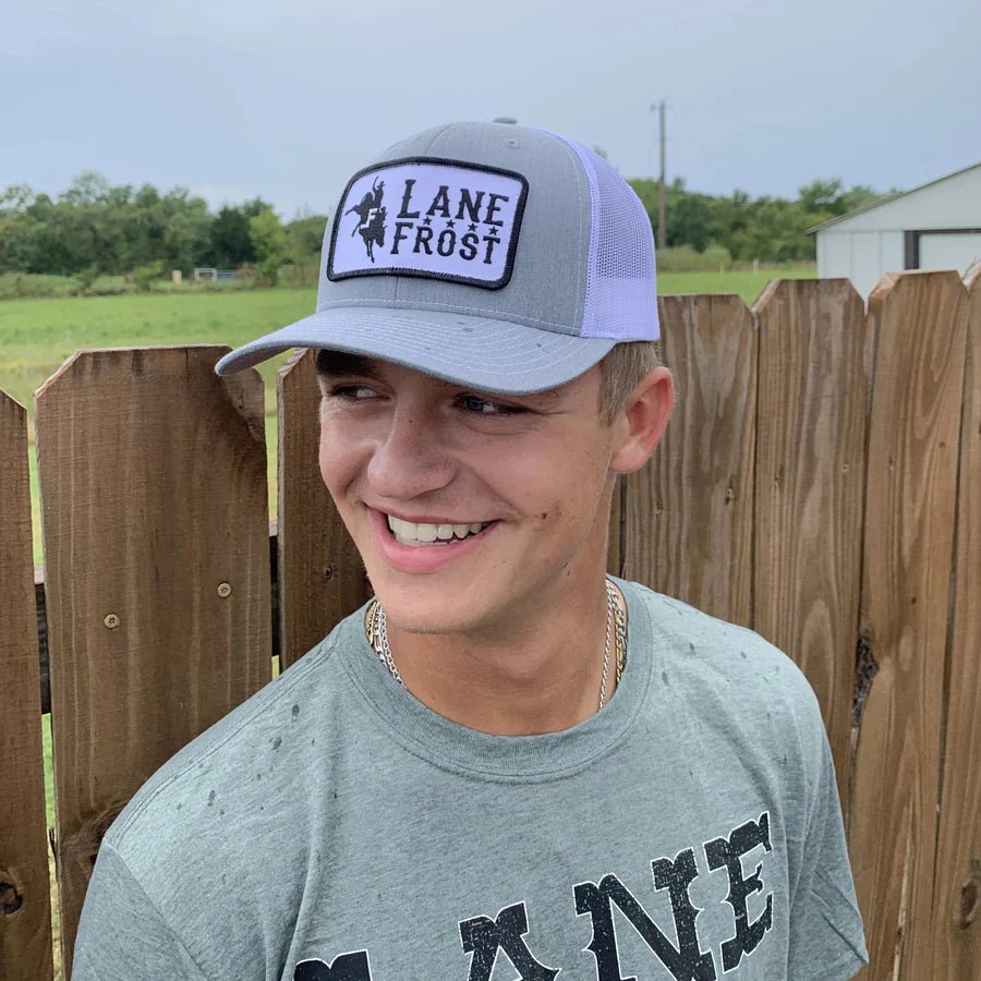 Lane Frost Bucker Cap in stock image