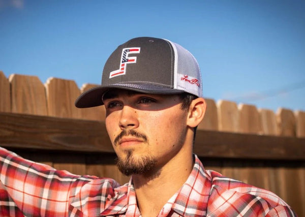Lane Frost Courage Trucker Hat - Stock Real Image of Lane Frost Courage Western Cap