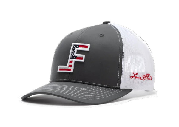 Lane Frost Courage Trucker Hat - Lane Frost Courage Western Cap with White Background