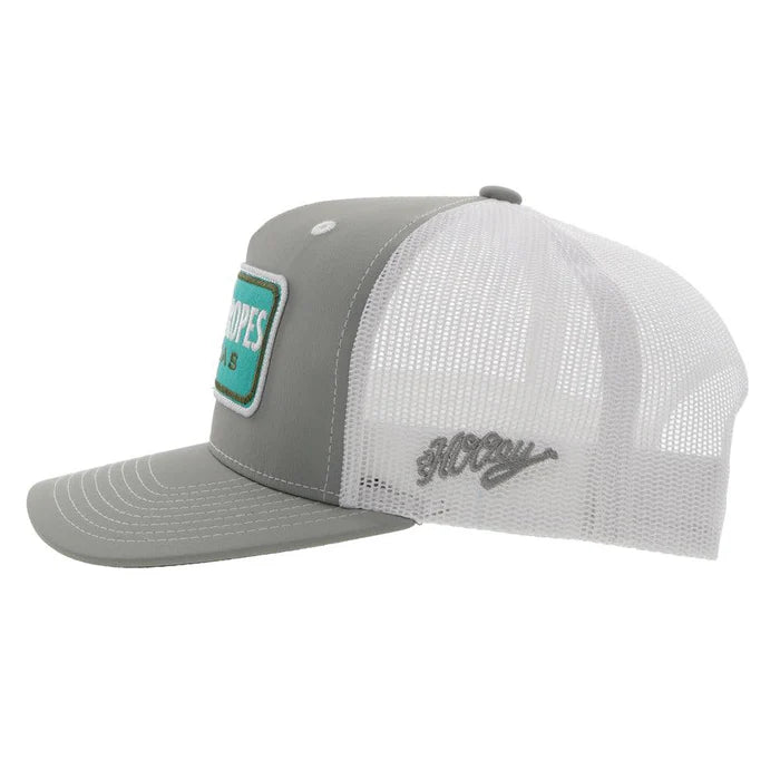Discover Hooey Cactus Ropes "CR083" Grey/White Hat Quality Hooey Hats located at The Revival.