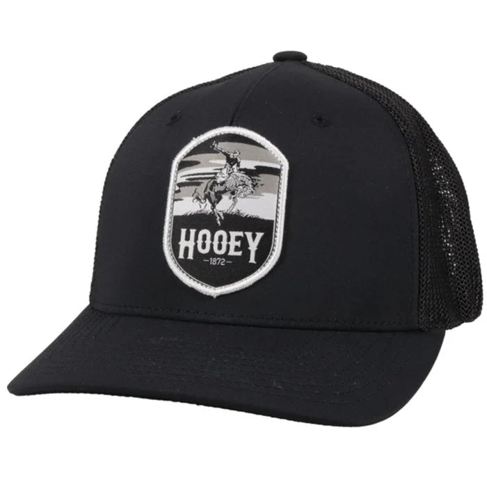 Discover Hooey Cheyenne Black Flexfit Hat Quality Hooey Hats located at The Revival.