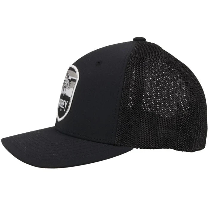 Discover Hooey Cheyenne Black Flexfit Hat Quality Hooey Hats located at The Revival.