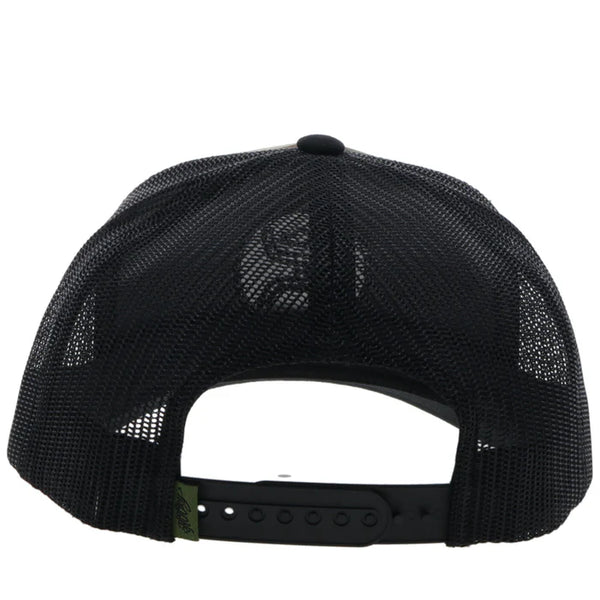 Hooey O‑Classic Black Camo Cap - Back of Hooey O‑Classic hat with adjustable snapback