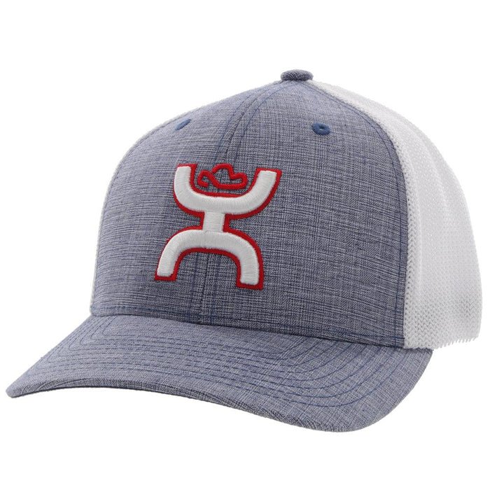 Discover Hooey "Coach" Denim/White Flexfit Hat Quality Hooey Hats located at The Revival.