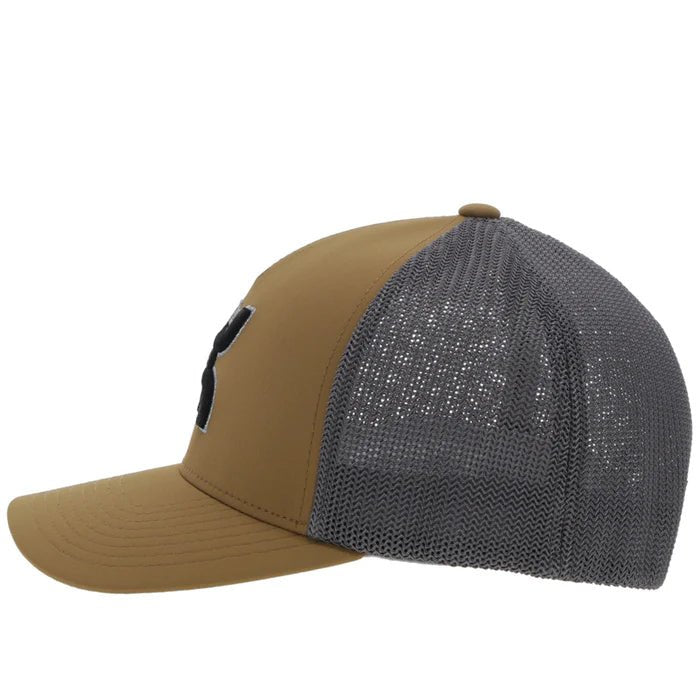 Discover Hooey "Coach" Tan/Grey Hat w/Black & Silver Logo Quality Hooey Hats located at The Revival.