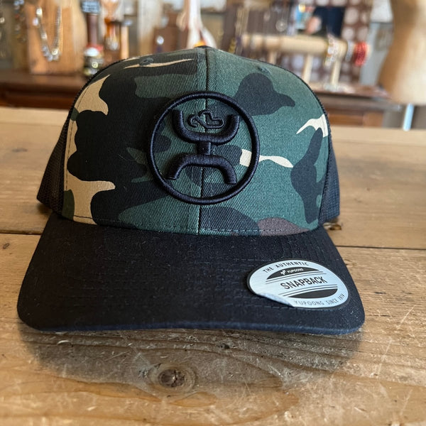 Hooey O‑Classic Black Camo Cap - Hooey O‑Classic Black Camo Cap front view