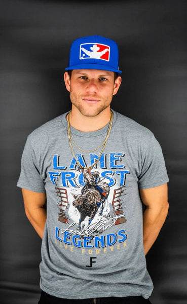 Lane Frost Icon Trucker Hat - Real Stock image of Lane Frost Icon Hat
