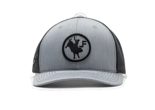 Lane Frost Iron Cowboy Trucker Hat - Front View of Lane Frost Iron Cowboy Western Snapback