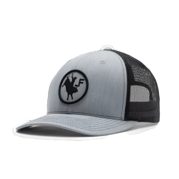 Lane Frost Iron Cowboy Trucker Hat - Front View of Lane Frost Iron Cowboy