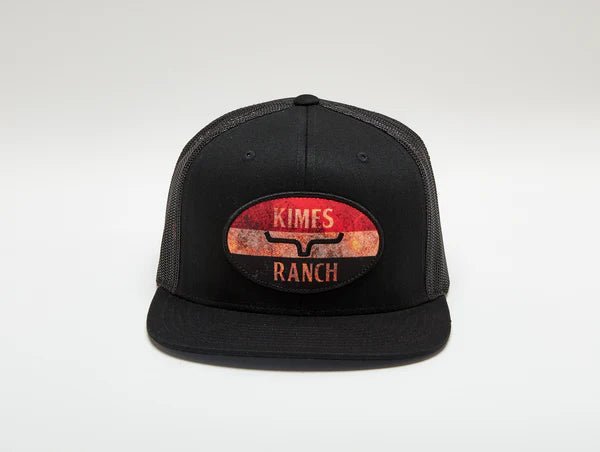 Kimes Ranch American Standard Black Trucker Hat - Discover American Standard Trucker Hat - Black Quality Kimes Ranch Hats located at The Revival.
