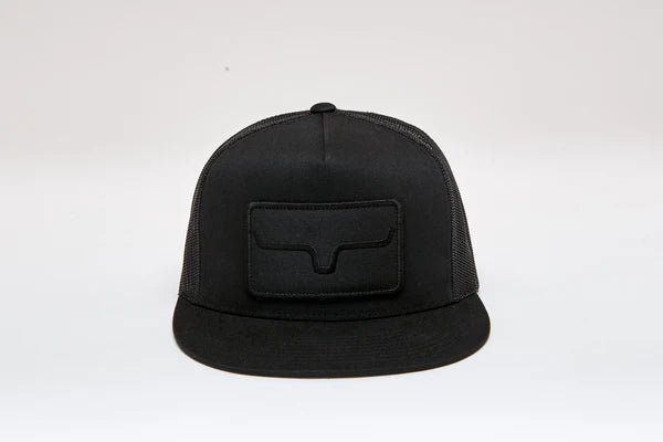 Kimes Ranch Banner Ventilated Black Hat - Kimes Ranch Banner Ventilated Black hat front view