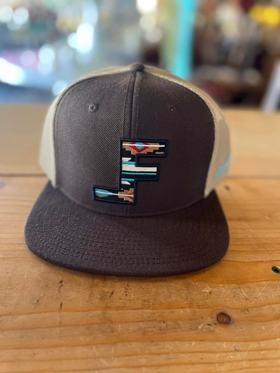 Front View of Lane Frost Bronc Brown Western Cap
