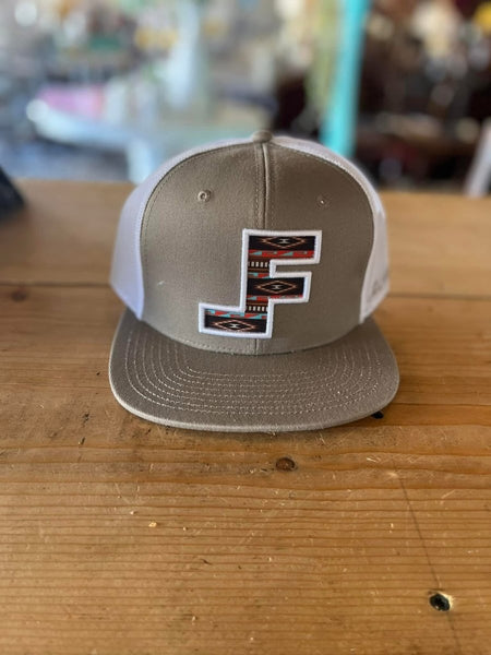 Lane Frost Rambler Trucker Hat - Front View of Lane Frost Rambler Western Snapback Cap