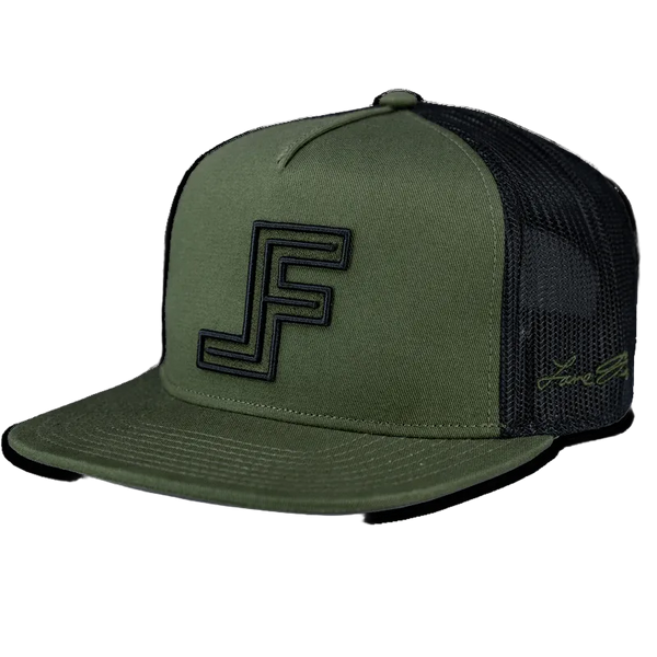 Lane Frost Roughshod Western Trucker Hat - Front Tilt view of Lane Frost Roughshod Cap