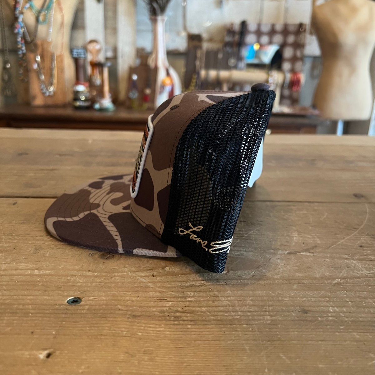 Side View of the Lane Frost Apache Western Cap