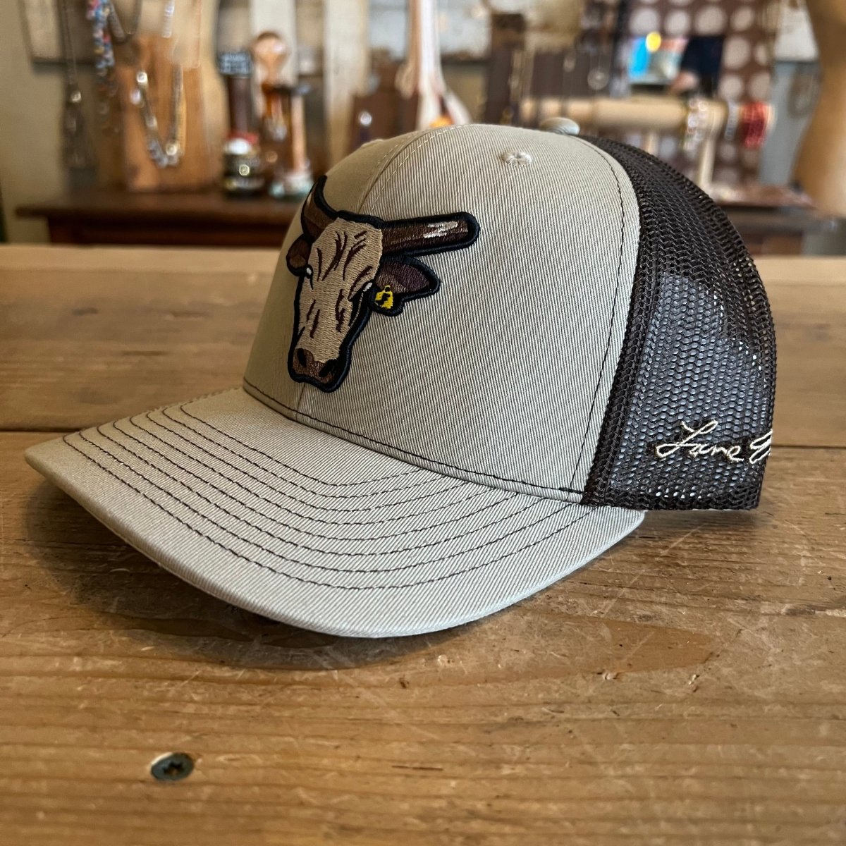 Side View of Lane Frost Desperado Western Trucker Cap