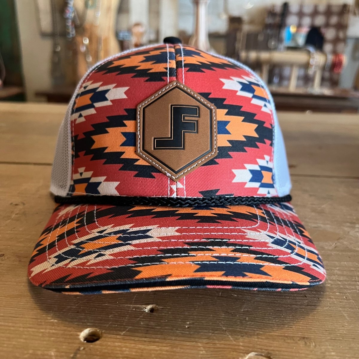 Lane Frost Diamondback western snapback hat front view in store front