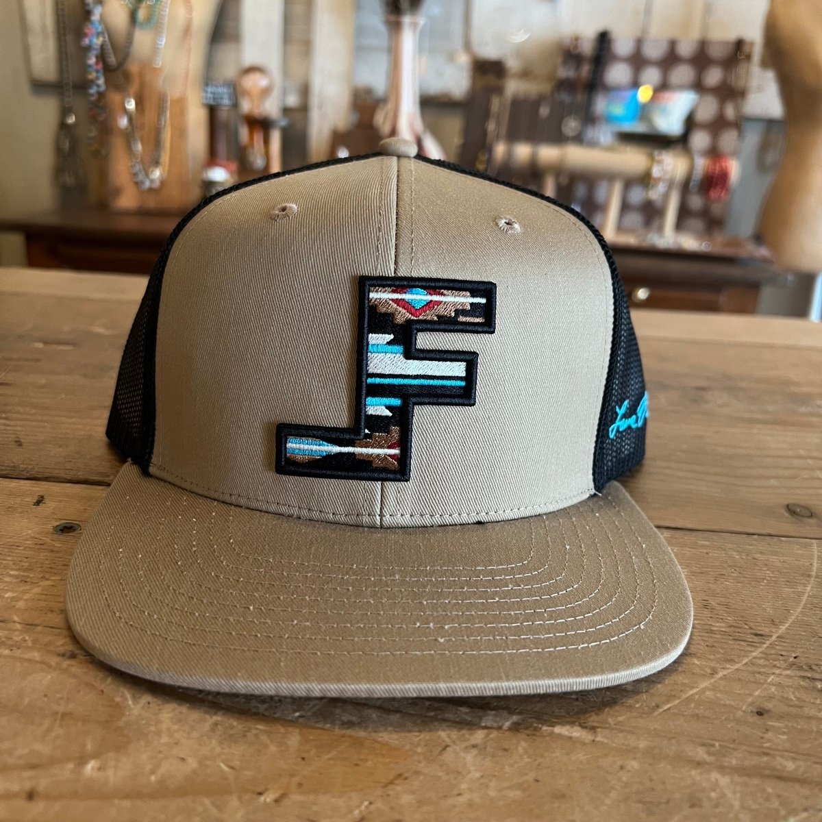 Front Patch View of Lane Frost Roundup Western Cap