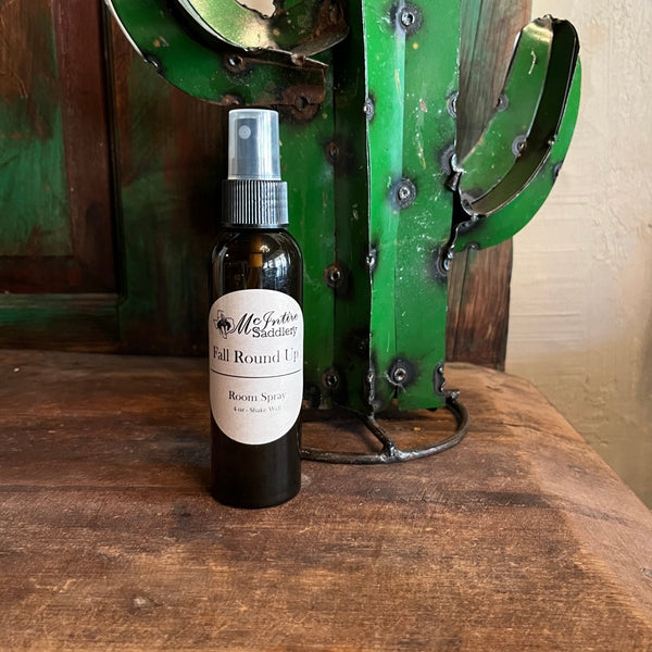 Mcintire Saddlery Fall Round Up Scented Room Spray - 4oz - Discover Mcintire Saddlery Fall Round Up Scented Room Spray - 4oz Quality Mcintire Saddlery Home Fragrances located at The Revival.