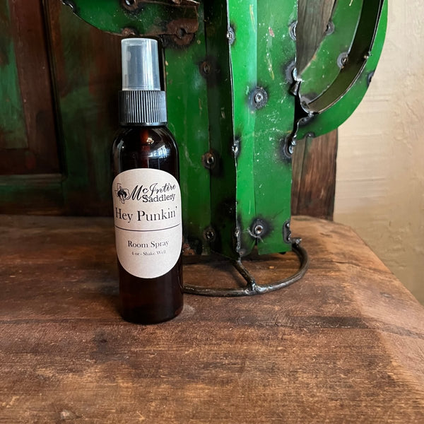 Mcintire Saddlery Hey Punkin' Scented Room Spray - 4oz - Discover Mcintire Saddlery Hey Punkin' Scented Room Spray - 4oz Quality Mcintire Saddlery Home Fragrances located at The Revival.