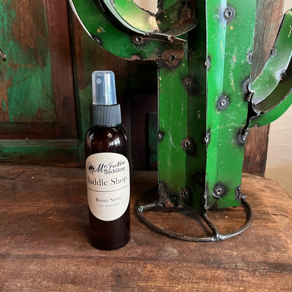 Mcintire Saddlery Saddle Shop Scented Room Spray - 4oz - Discover Mcintire Saddlery Saddle Shop Scented Room Spray - 4oz Quality Mcintire Saddlery Home Fragrances located at The Revival.