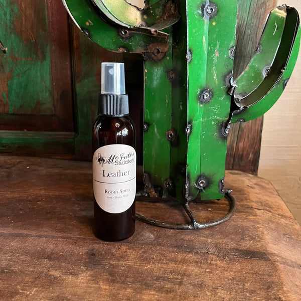 Mcintire Saddlery Leather Scent Room Spray - 4oz - Discover Mcintire Saddlery Leather Scent Room Spray - 4oz Quality Mcintire Saddlery Home Fragrances located at The Revival.