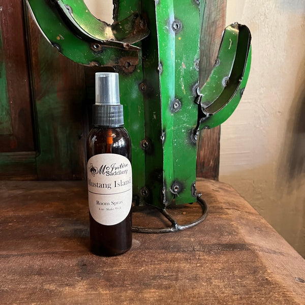 Mcintire Saddlery Mustang Island Scented Room Spray - 4oz - Discover Mcintire Saddlery Mustang Island Scented Room Spray - 4oz Quality Mcintire Saddlery Home Fragrances located at The Revival.