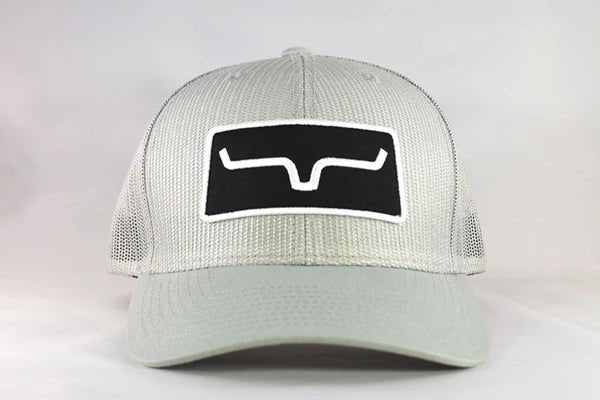 Kimes Ranch All Mesh Silver trucker hat front view