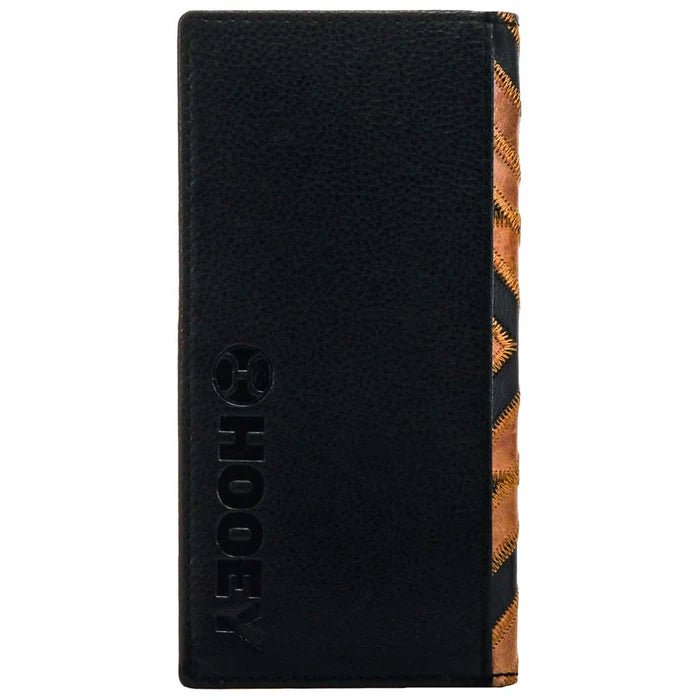Discover "Montezuma" "Rodeo Hooey Wallet" Brown/Black w/Patchwork Quality Hooey Wallet located at The Revival.