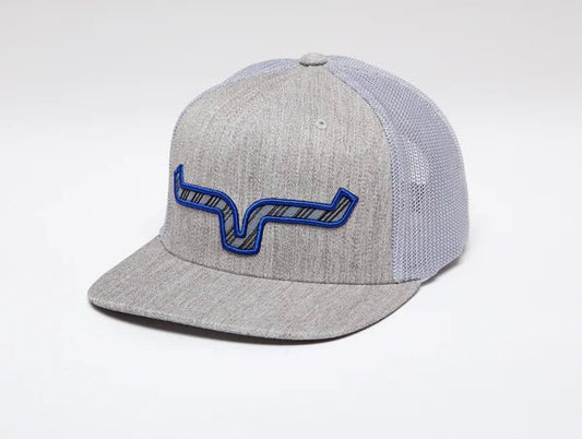 Grey heather Kimes Ranch western snapback cap