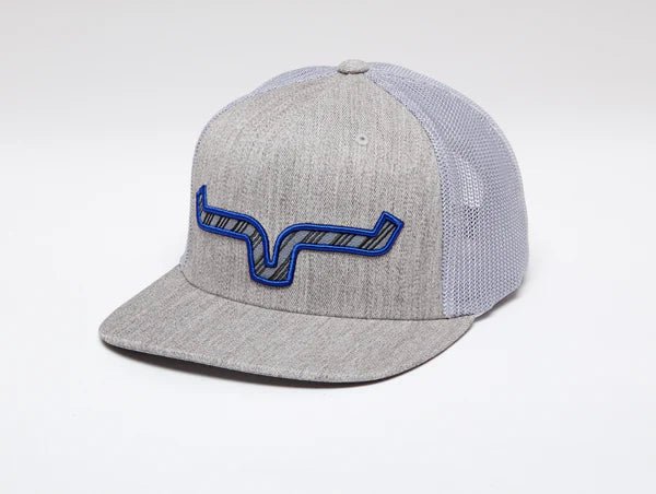 Kimes Ranch Nite Train Grey Blue Hat - Grey heather Kimes Ranch western snapback cap